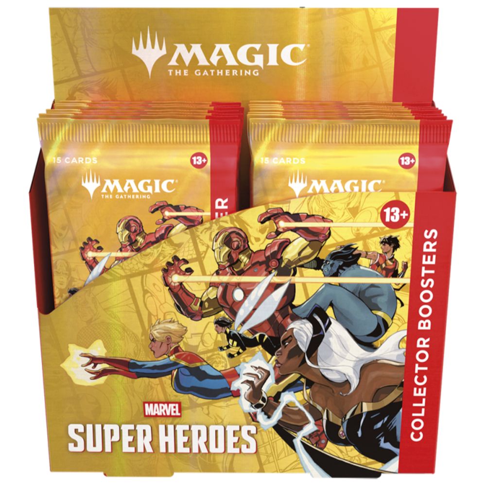 Official Magic The Gathering TCG Collector Booster Box from Marvel Super Heroes – Premium Collectible Trading Card Game Booster