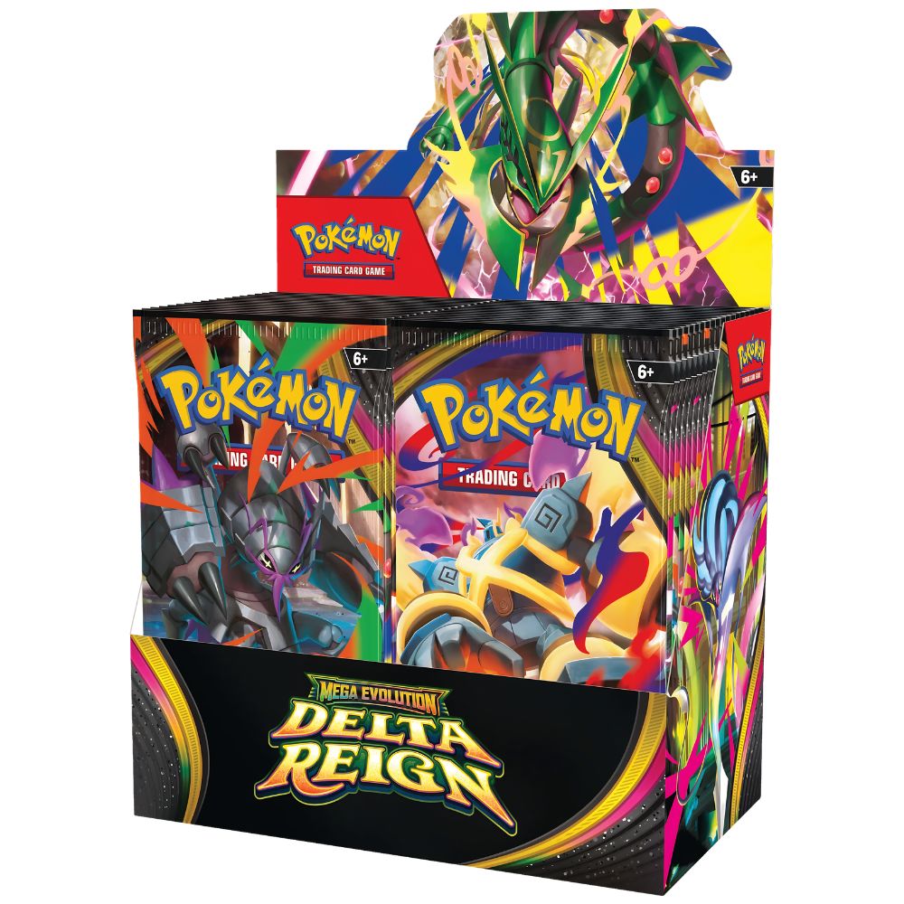 English Pokemon Mega Evolution Delta Reign ME06 Booster Box containing 36 booster packs.