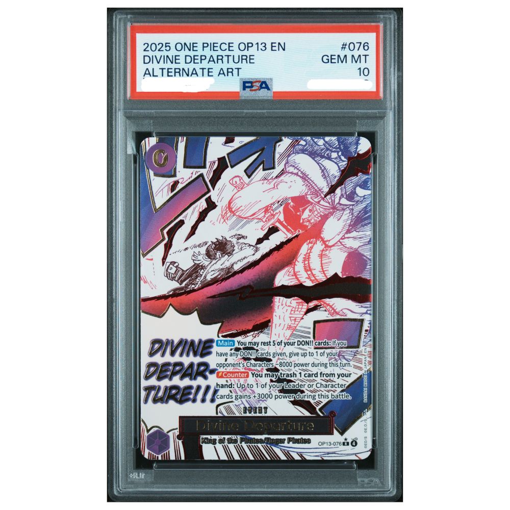 PSA10 DIVINE DEPARTURE ALTERNATE ART 神避 Divine Departure Event Manga PSA 10 One Piece OP13 – Cardtreasure.ch