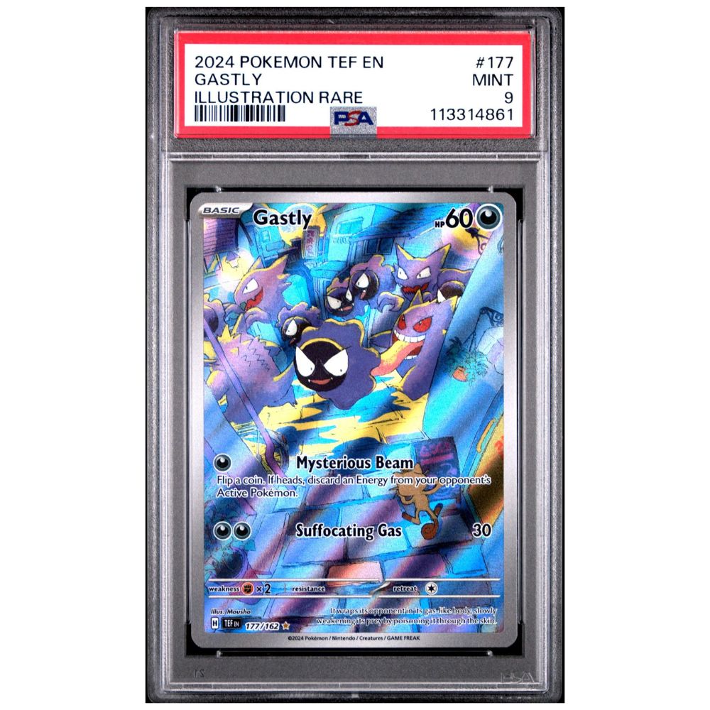 Gastly Illustration Rare Temporal Forces 2024 PSA 9 – Cardtreasure.ch