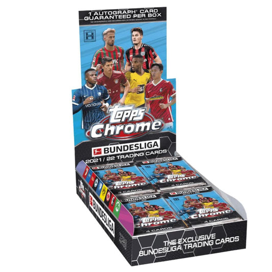 Official Topps Chrome TCG Hobby Box from 2021‑22 Bundesliga – Collectible Soccer Trading Card Box