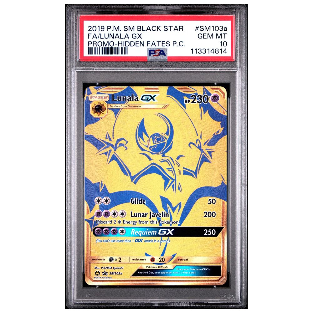 Lunala GX Full Art Hidden Fates Promo 2019 PSA 10 Cardtreasure.ch Lunala GX Full Art Hidden Fates Promo 2019 PSA 10 Cardtreasure.ch