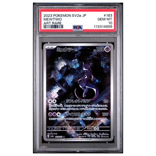 PSA 10 graded Japanese Mewtwo Art Rare from Pokémon 151 set (2023)