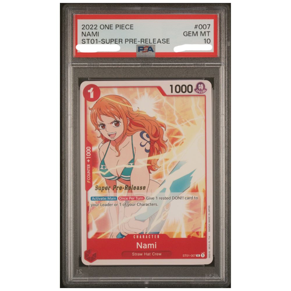 Nami Super Pre Release PSA 10 One Piece Starter Deck Straw Hat Crew