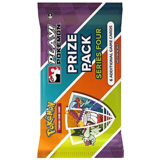 Sealed Play! Pokémon Prize Pack Series 4 Booster Pack featuring exclusive tournament-stamped cards