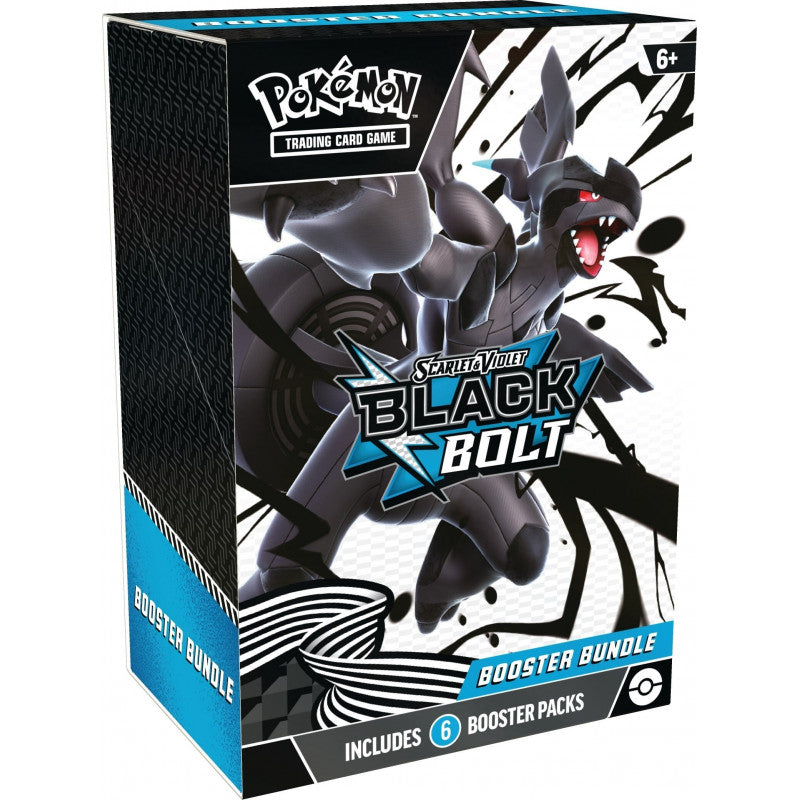 Pokémon TCG Scarlet & Violet SV10.5 Black Bolt Booster Bundle sealed 6‑pack box