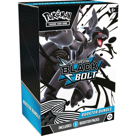 Pokémon TCG Scarlet & Violet SV10.5 Black Bolt Booster Bundle sealed 6‑pack box