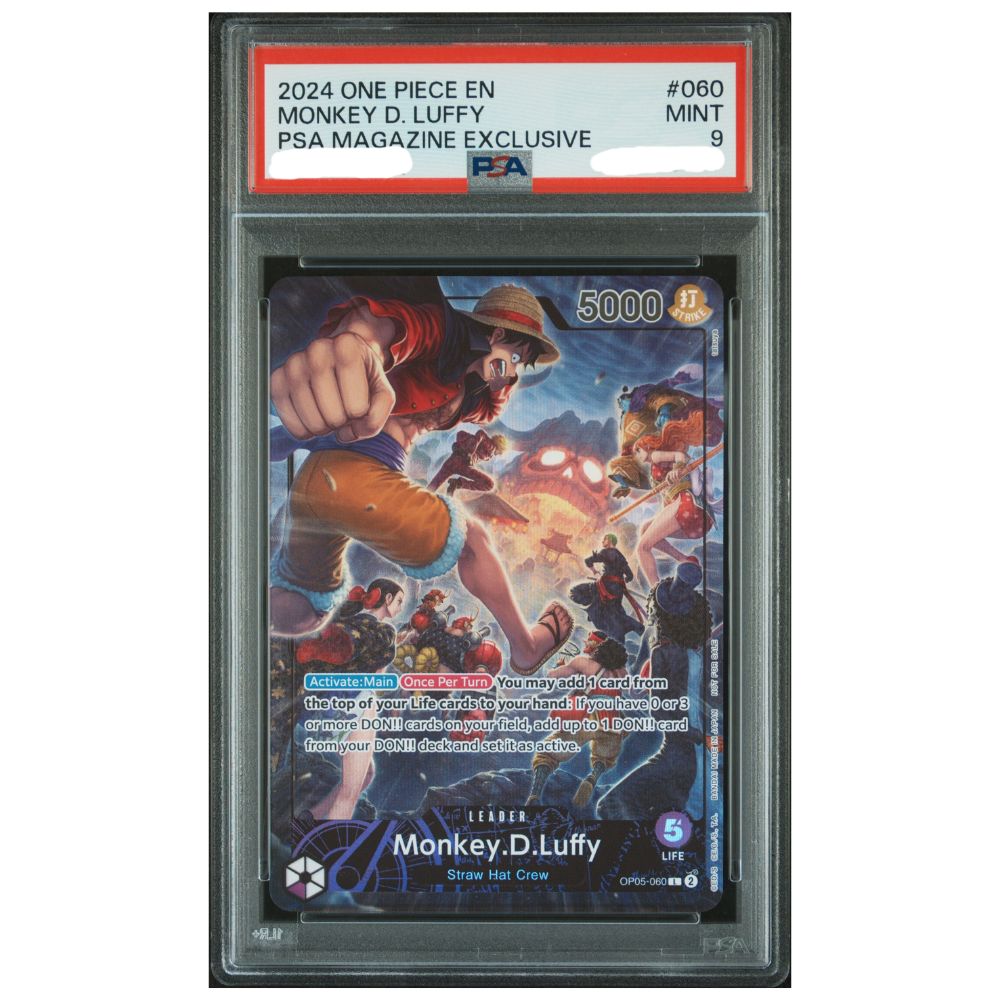 Monkey D Luffy PSA Magazine Exclusive PSA 9 One Piece