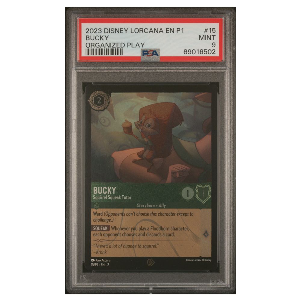 Bucky Squirrel Tutor Promo Card PSA 9 Exclusive Organized Play Cardtreasure.ch Bucky Squirrel Tutor Promo Card PSA 9 Exclusive Organized Play Cardtreasure.ch