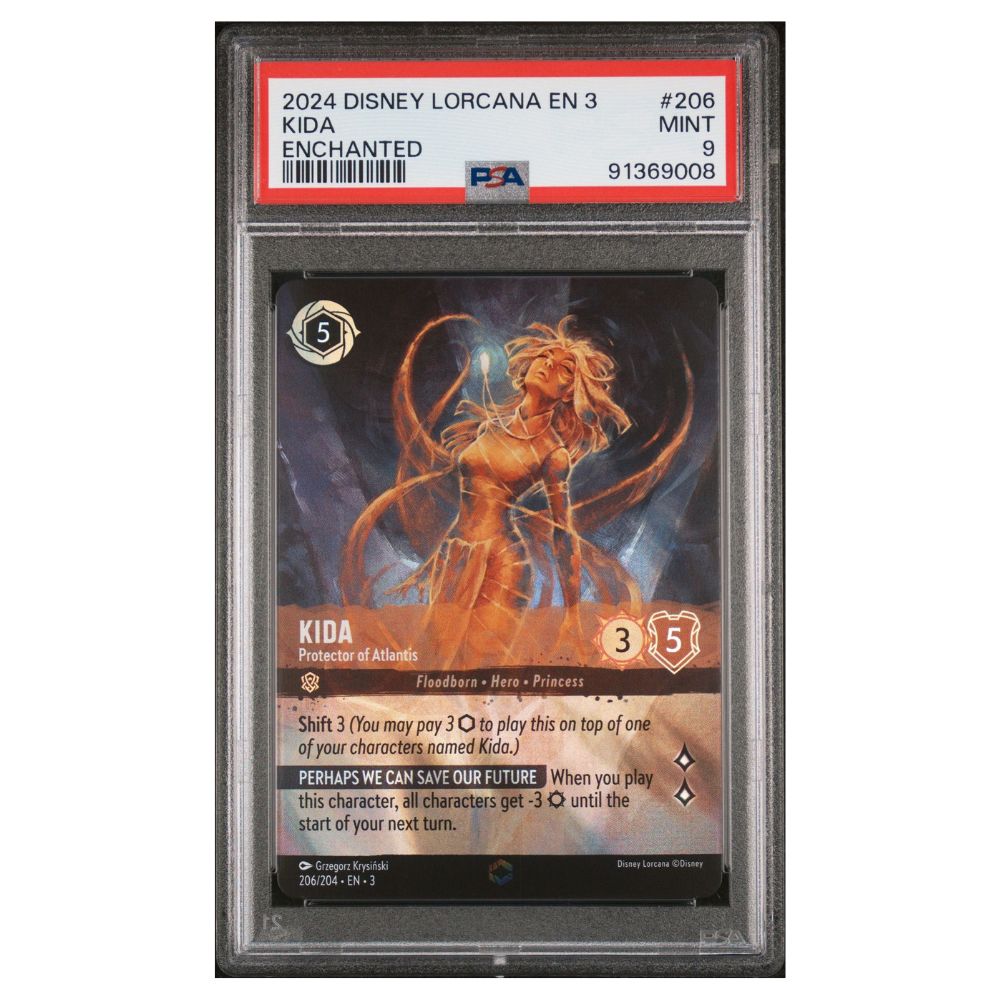 Kida - Protecteur de l'Atlantide Enchanté PSA 9 Disney Lorcana 2024