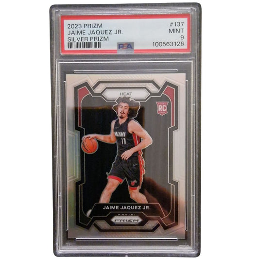 Jaime Jaquez Jr Rookie  Silver Prizm 2023 PSA 9