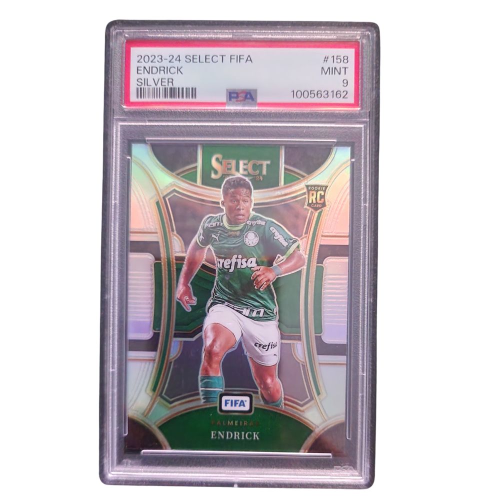 Endrick Silver Prizm 2023-24 Panini Select FIFA PSA 9