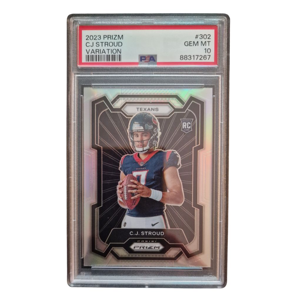 CJ Stroud Silver Prizm Rookie Variation PSA 10