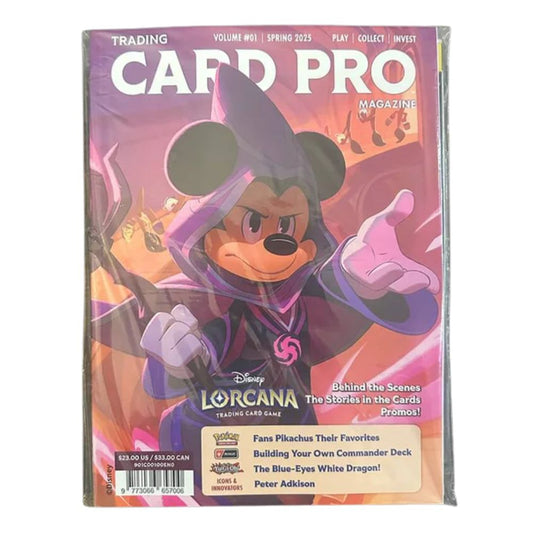 TCG Card Pro Magazine Issue #1 + MetaZoo Alpha Pack + Pokémon Booster + Grand Archive Promo