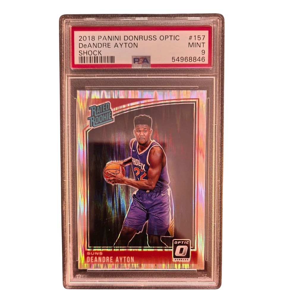 Deandre Ayton Rated Rookie Donruss Optic Shock 2018 PSA 9