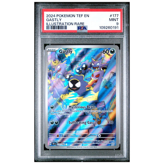 Gastly Illustration Rare PSA 9 Temporal Forces 2024