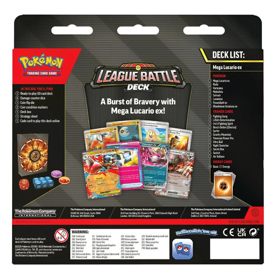 Mega Lucario ex League Battle Deck Pokemon