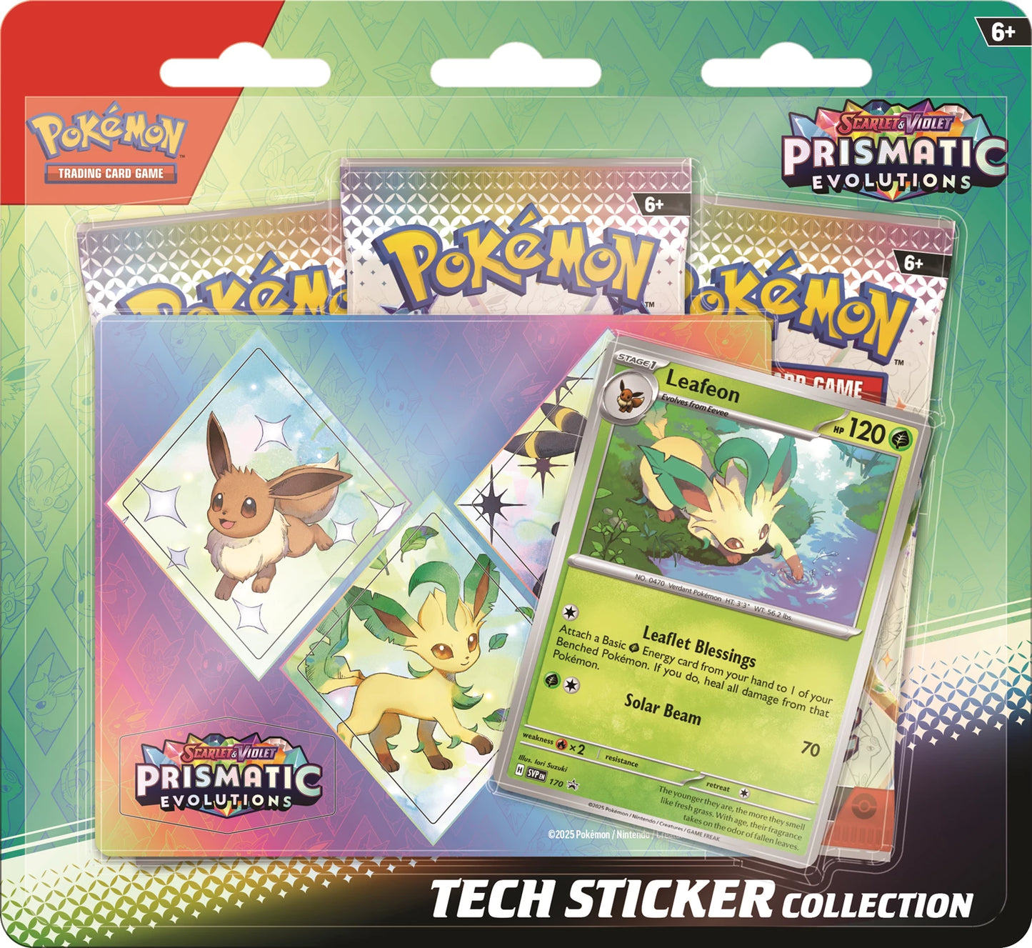 Collection d'autocollants techniques Évolutions Prismatiques Pokémon JCC Scarlet & Violet SV08.5