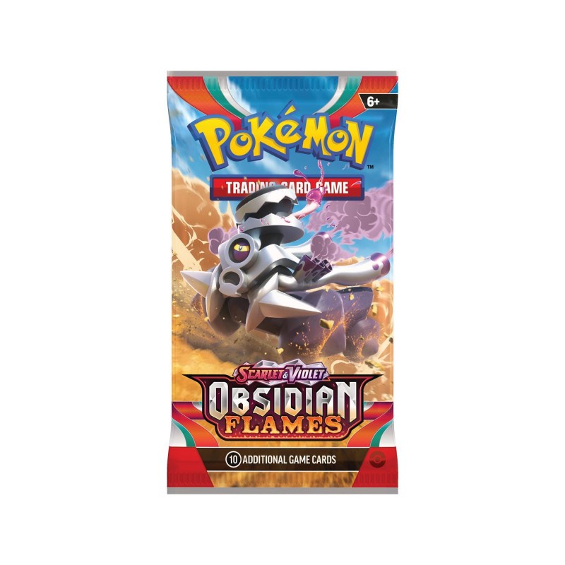 Illustration from the Pokémon TCG Obsidian Flames set used to represent the Booster Pack Collection