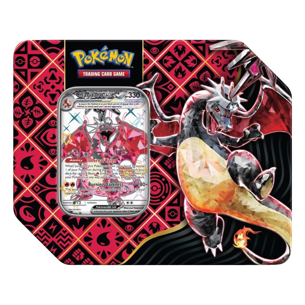 Charizard Tin featured to represent the Upcoming Pokémon TCG Preorder Collection page