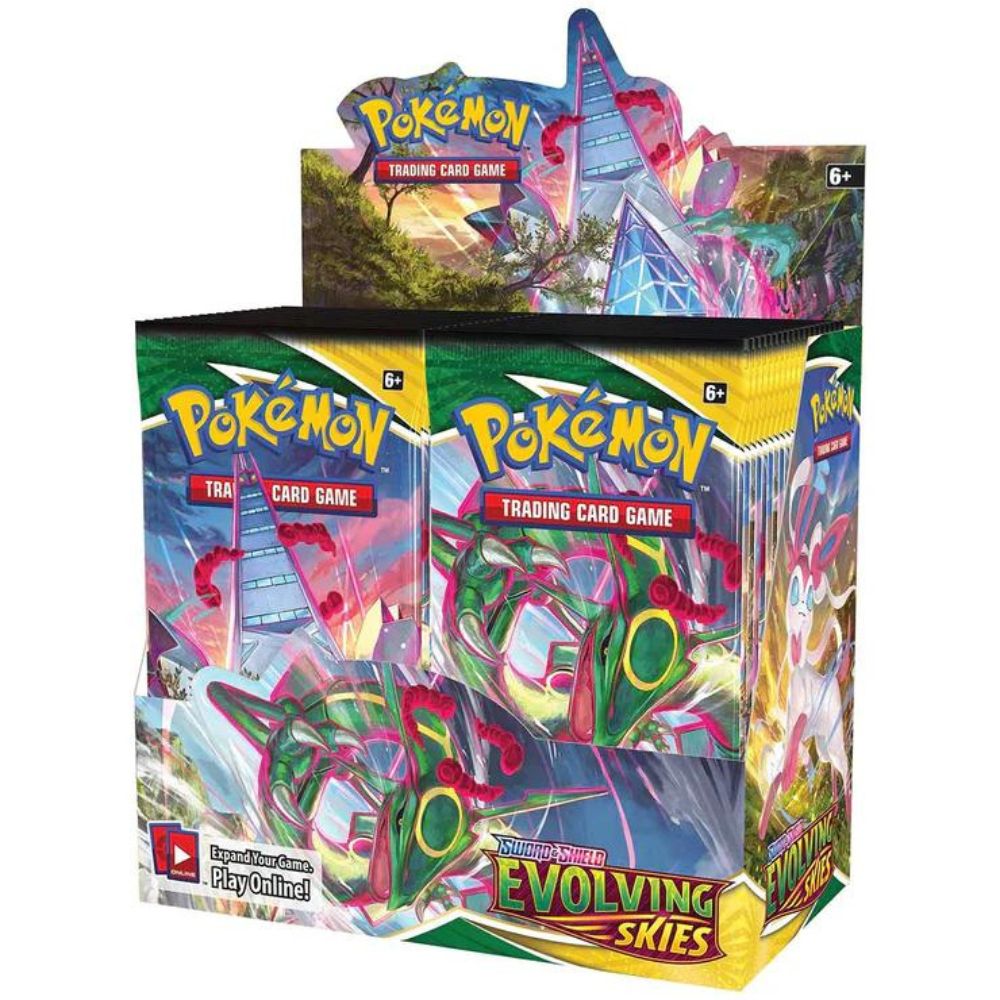 Pokémon Evolving Skies Booster Box representing the sealed Booster Boxes Pokémon collection