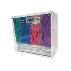     Acrylic Display Cases for Pokémon Booster Boxes, ETBs & Graded Cards