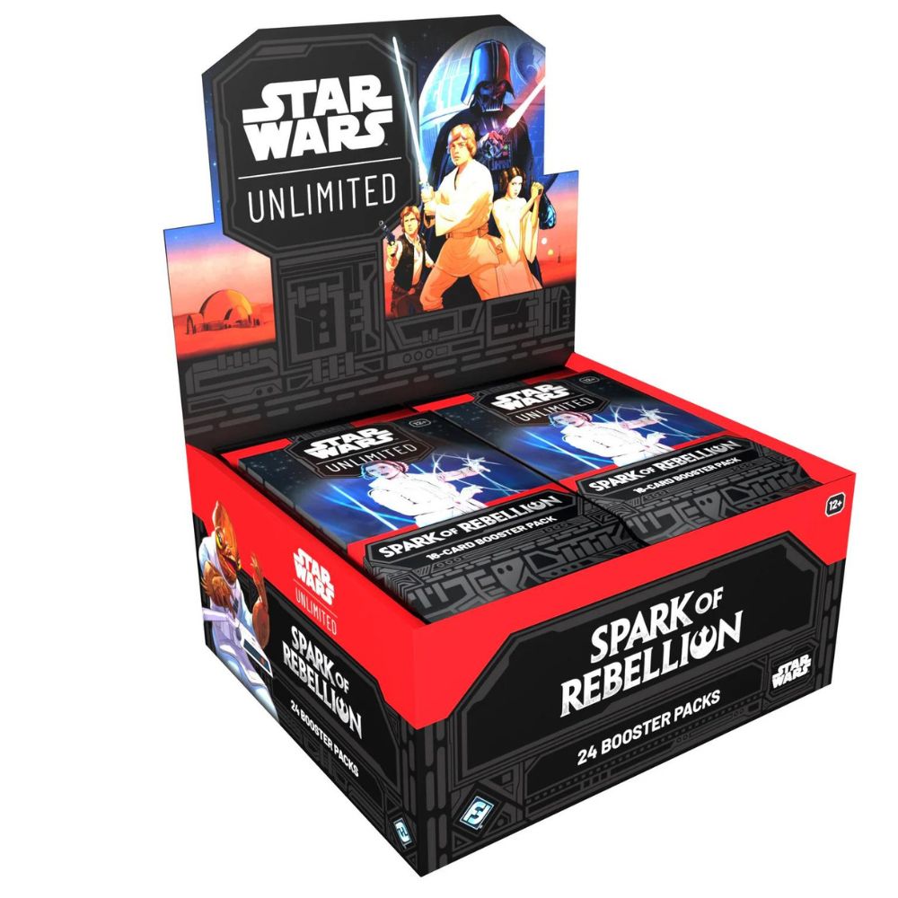  Star Wars Unlimited Booster Boxes Sealed Display – Spark of Rebellion