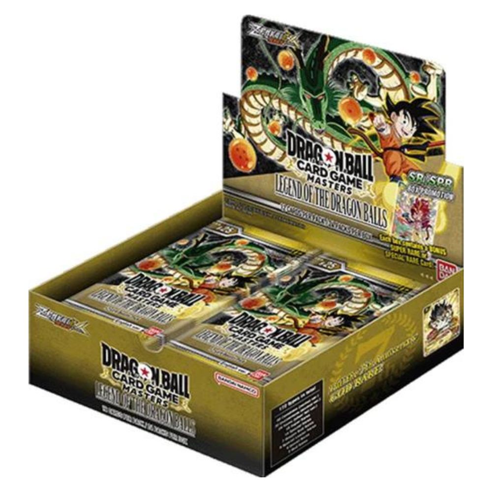 Sealed Dragon Ball booster boxes from Super and Fusion World TCG