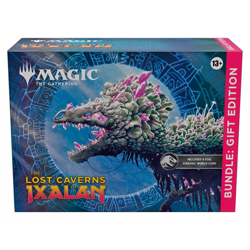 Sealed Magic: The Gathering bundle with booster packs, lands, and spindown dice