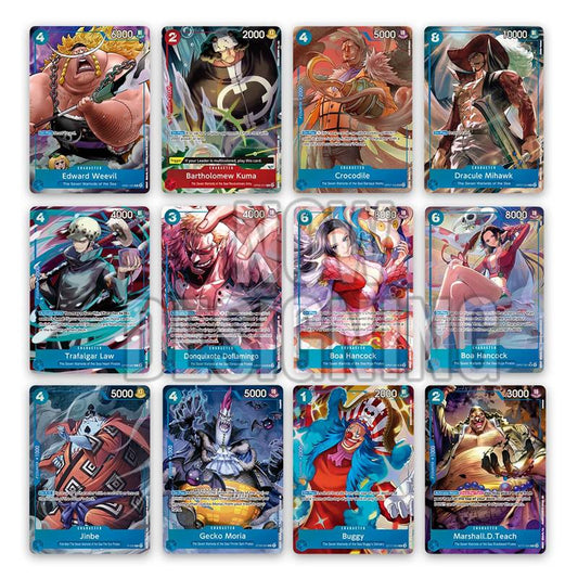 Coffret de classeurs Seven Warlords of the Sea, jeu de cartes One Piece