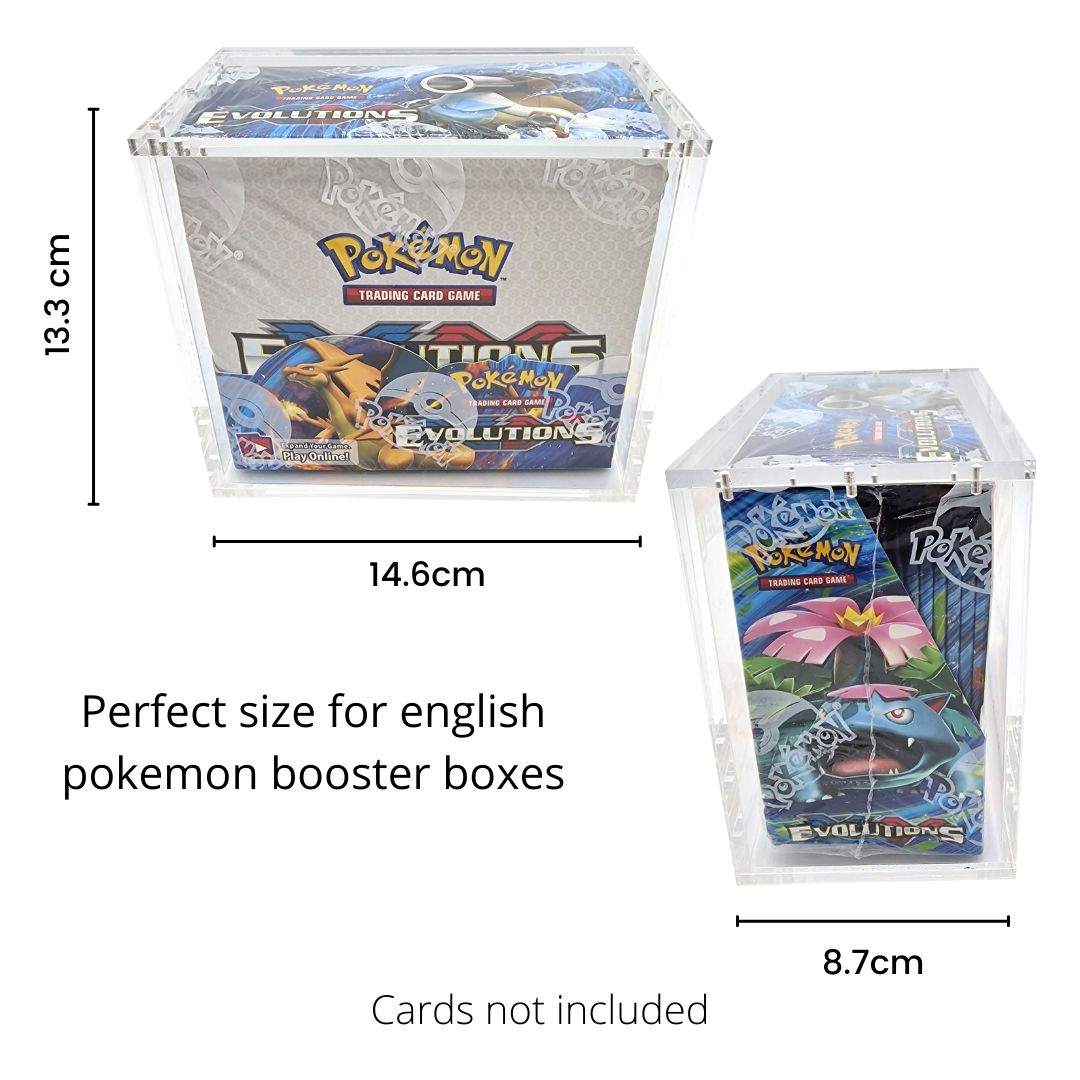 Acryl-Vitrine für englische Pokémon-Booster-Box 