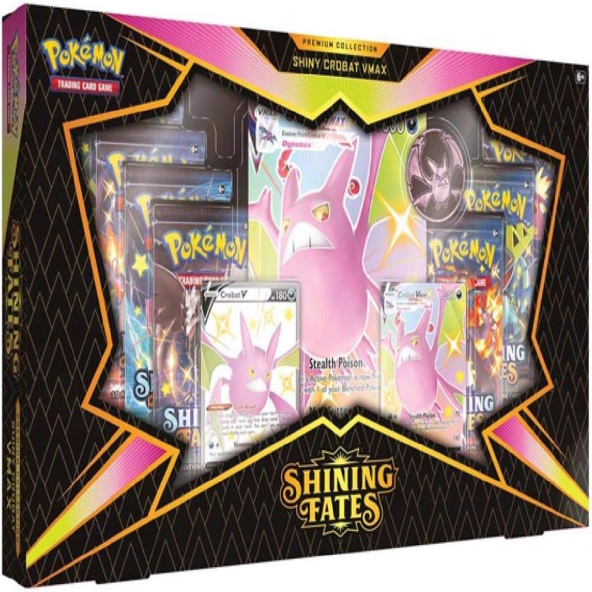 Pokemon Sword &amp; Shield 4.5 Premium Box Shiny – Crobat V 