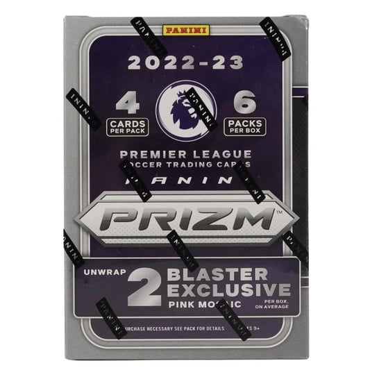 Official Panini Prizm Premier League EPL Soccer 6 Pack Blaster Box – Collectible Soccer Card
