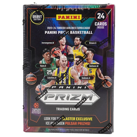 Official Panini Prizm Turkish Airlines EuroLeague Basketball 6 Pack Blaster Box – Collectible Trading Card Game