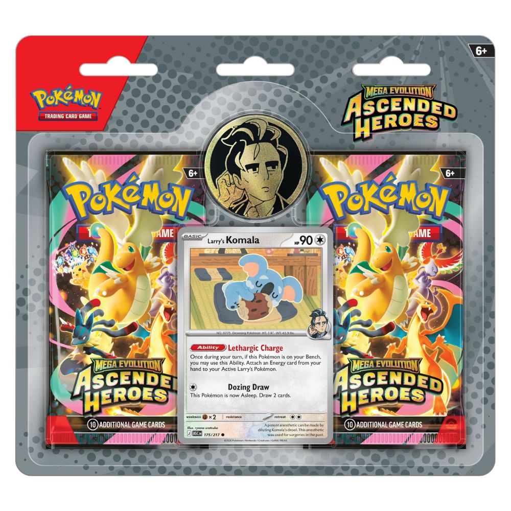 Official Pokémon TCG Blister Ascended Heroes 2‑Pack – Collectible Trading Card Game Blister