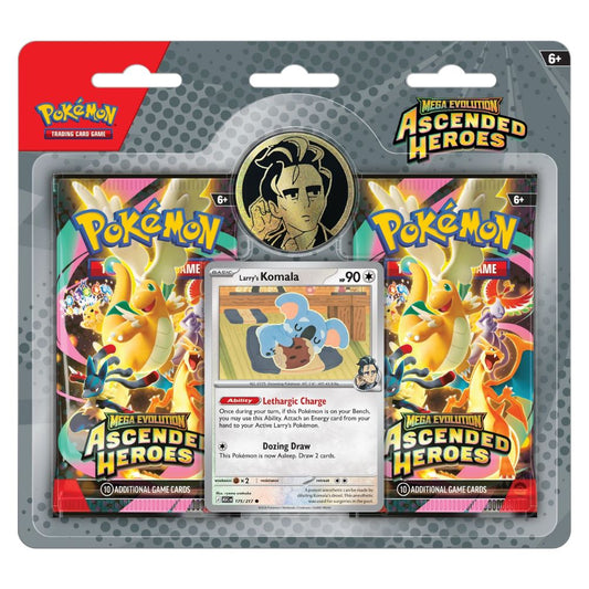 Official Pokémon TCG Blister Ascended Heroes 2‑Pack – Collectible Trading Card Game Blister