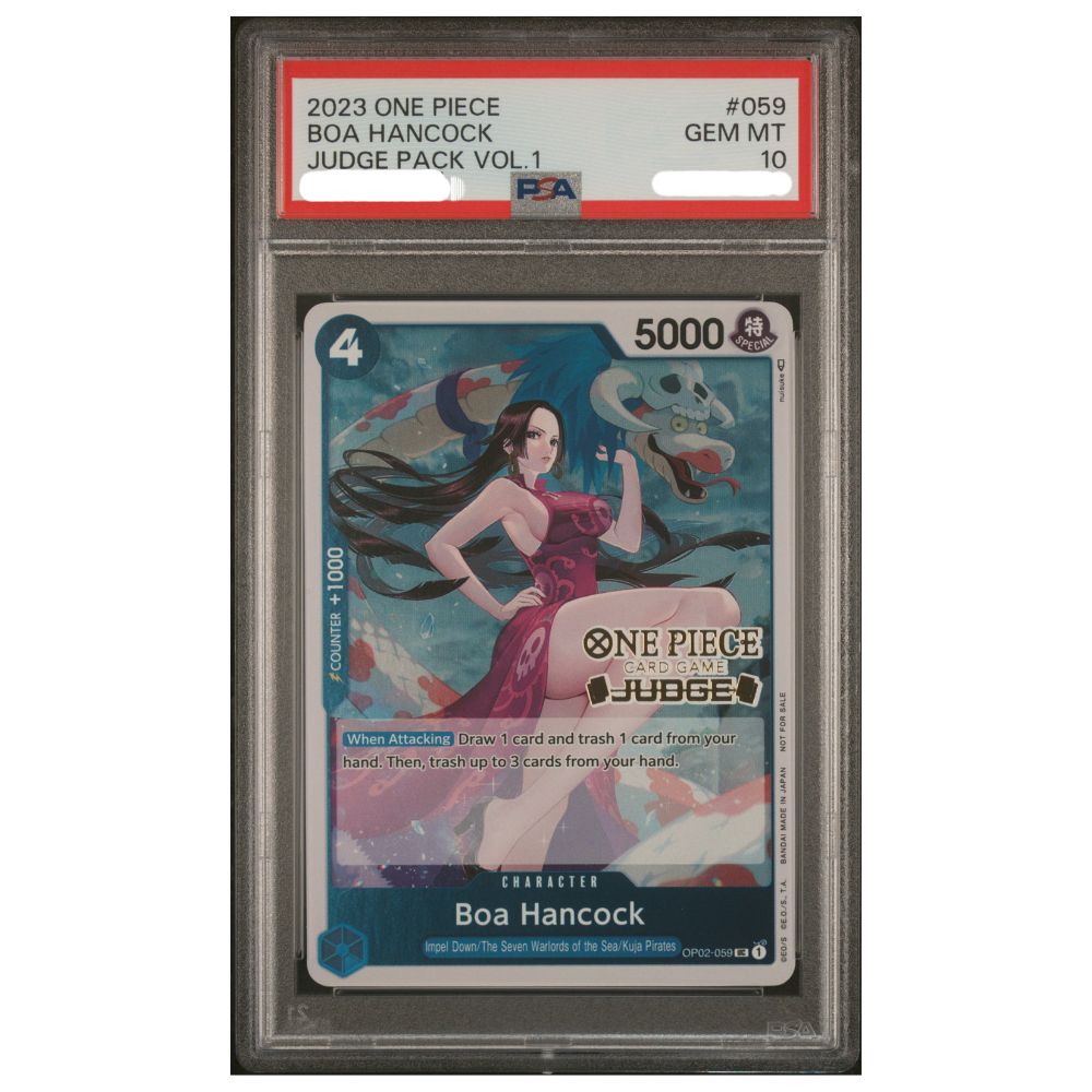 Boa Hancock OP02-059 Judge Pack Vol. 1 English Promo graded PSA 10 Gem Mint