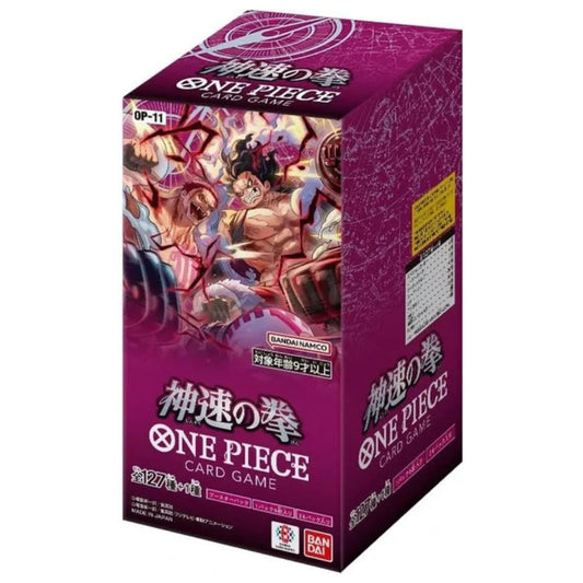 Official One Piece TCG Booster Box from A Fist of Divine Speed – Collectible Trading Card Game Booster Japanese