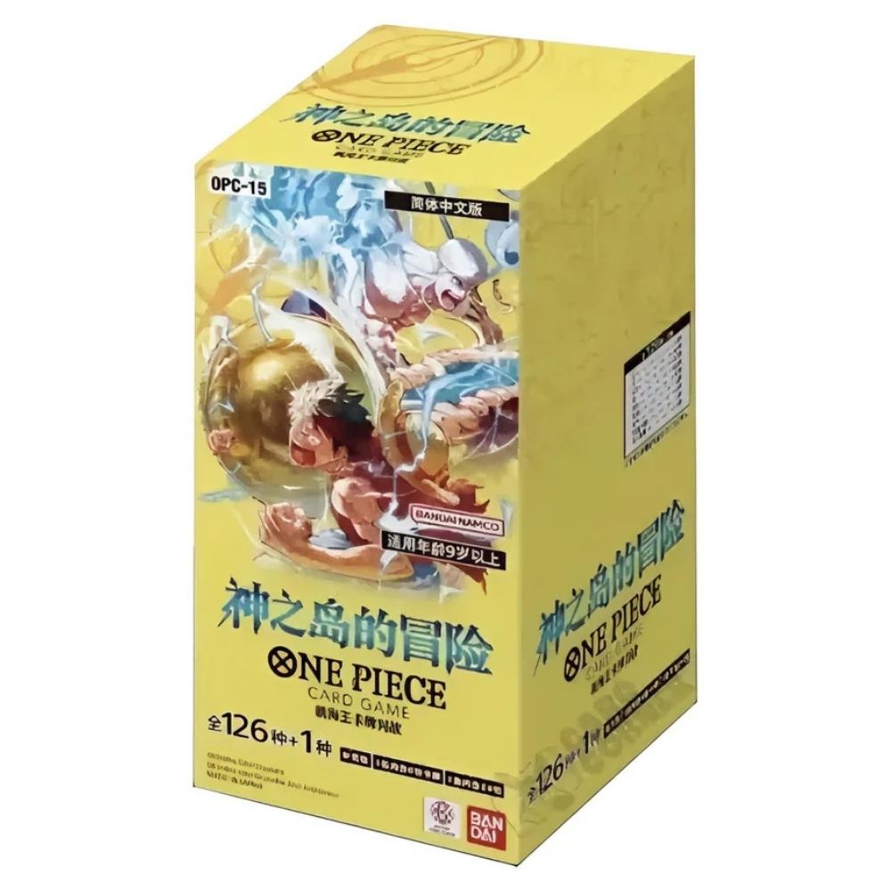 Official One Piece TCG Booster Box from Adventure on the Island of the Gods OP15 – Collectible Trading Card Game Booster