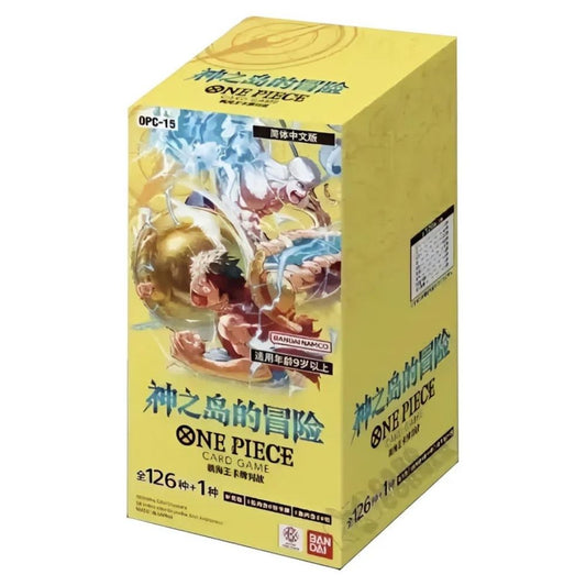 Official One Piece TCG Booster Box from Adventure on the Island of the Gods OP15 – Collectible Trading Card Game Booster