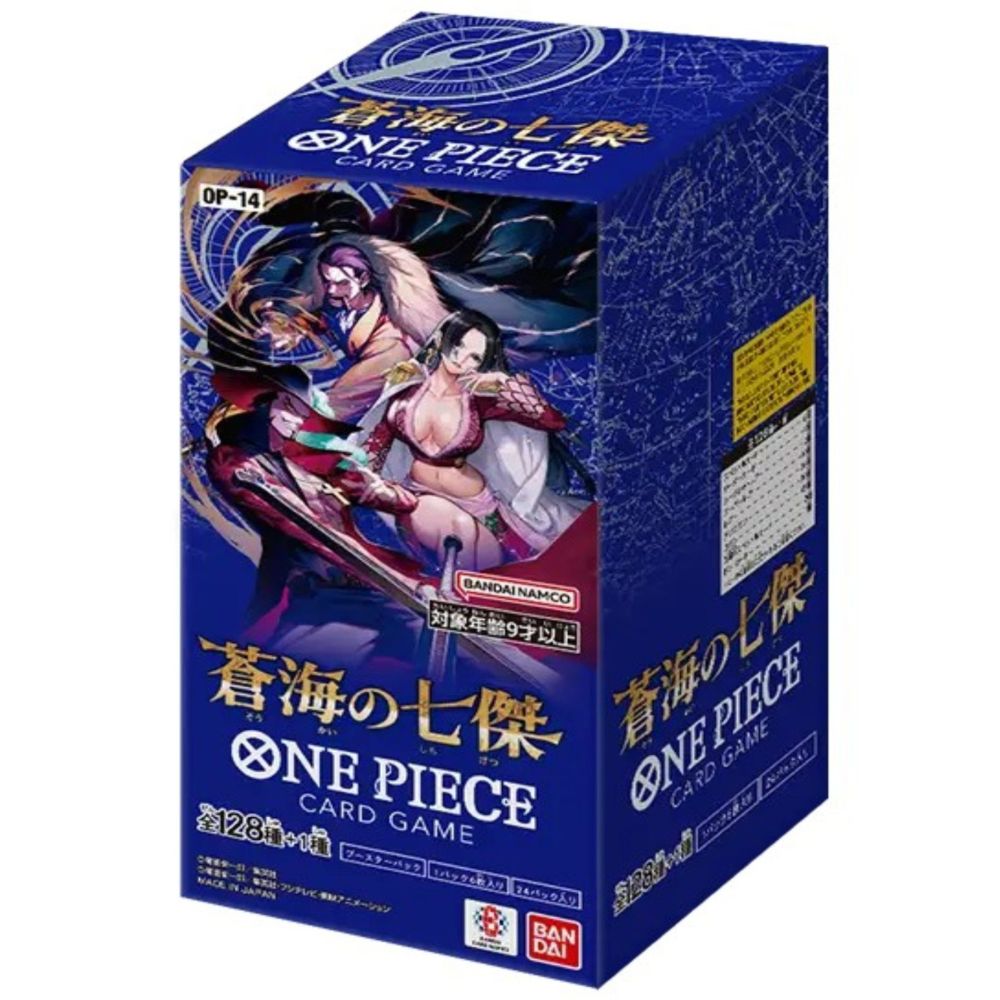 Official One Piece TCG Booster Box from The Azure Sea’s Seven OP14 – Japanese Collectible Card Game Booster