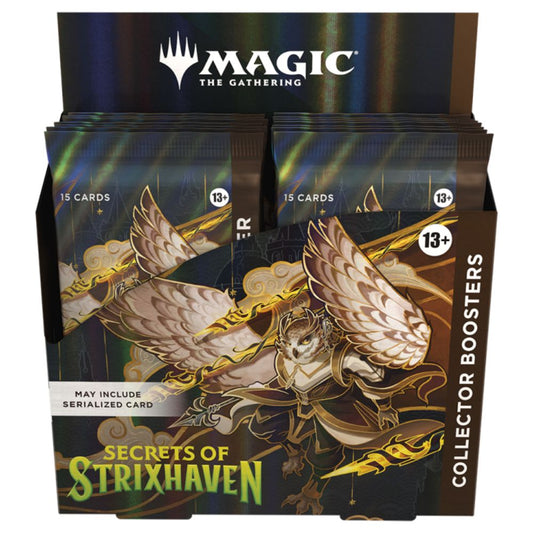 Official Magic The Gathering TCG Collector Booster Box from Secrets of Strixhaven – 12 Collector Boosters
