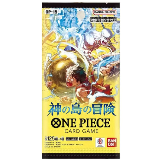 Official One Piece TCG Booster Pack from Adventure on KAMIs Island – Collectible Trading Card Game Booster