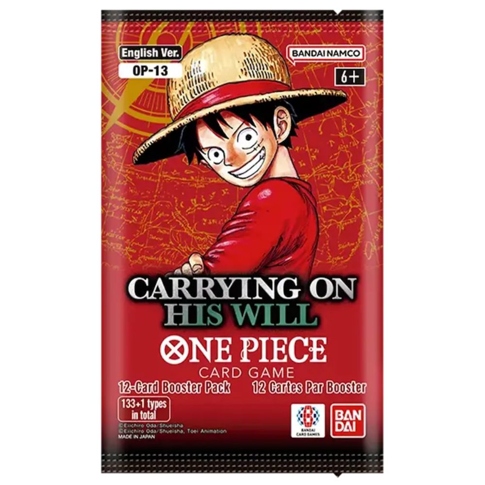 Official One Piece TCG Booster Pack from Carrying On His Will – Collectible Trading Card Game Booster