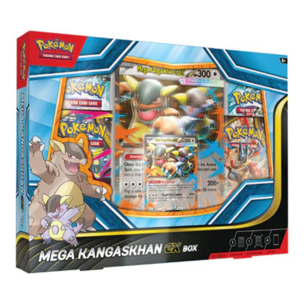 Official Pokémon TCG Box – Mega Kangaskhan ex Box – Collectible Trading Card Game Box