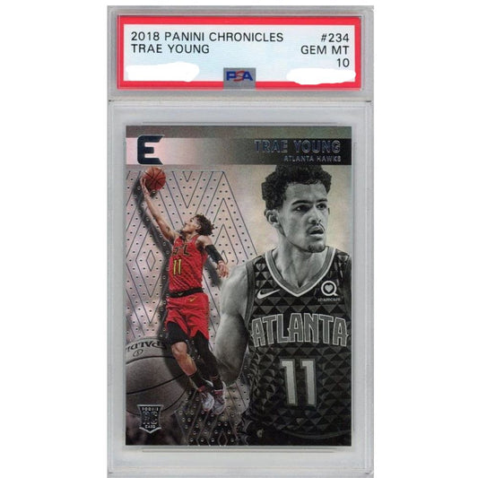Official Basketball Card 2018 Panini Chronicles Trae Young PSA 10 rookie collectible trading card