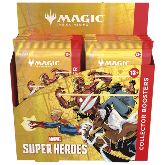 Official Magic The Gathering TCG Collector Booster Box from Marvel Super Heroes – Premium Collectible Trading Card Game Booster