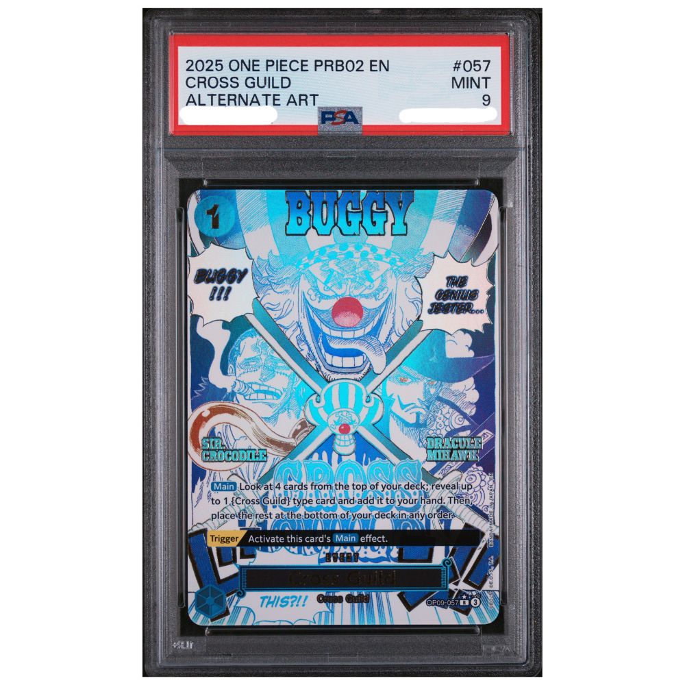 PSA 9 Cross Guild Alternate Art from One Piece Card The Best Vol.2 PRB02
