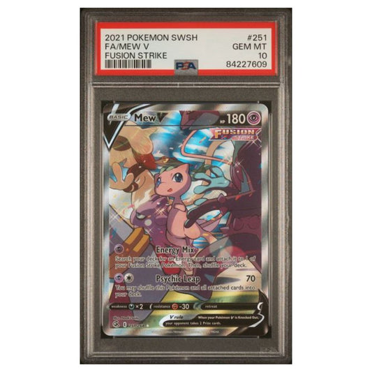 2021 Pokémon Fusion Strike Mew V Alternate Art #251 - PSA 10 Gem Mint