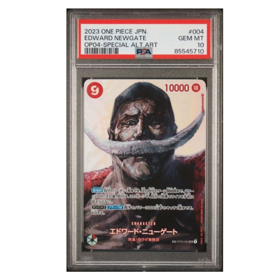 Edward Newgate  Alternate Art One piece OP04 Japanese PSA 10